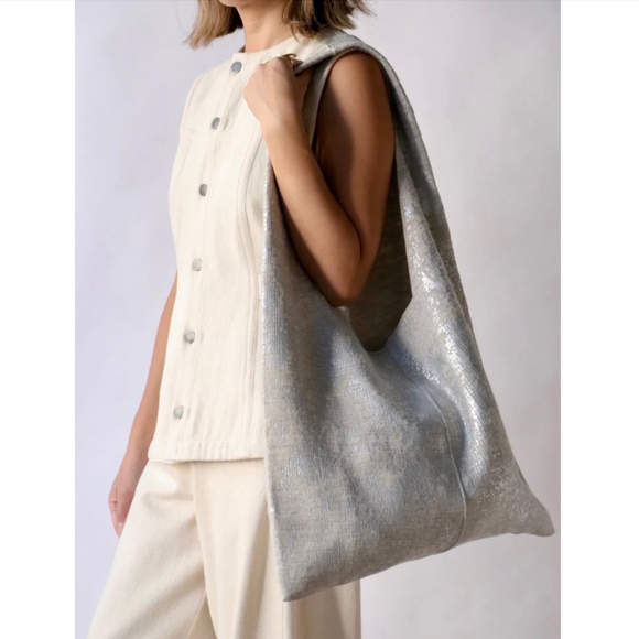 Lauren Manoogian Foil Bag in Silver Carrara - Picture 2 of 14